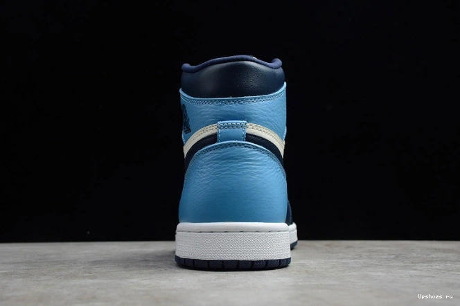 Obsidian | 1 University Jordan Air Retro 555088-140 Blue OG UNC High - 0920